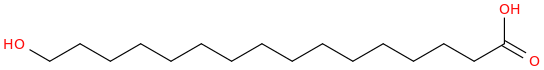 Hexadecanoic acid, 16 hydroxy 